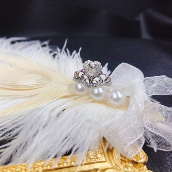 💝"Prinecess Heart Shape Twisted Beautiful 925 Silver PlatedUNVN12160 - Picture 8 of 8